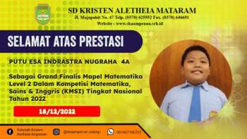 Kompetisi Matematika, Sains & Inggris (KMSI) Tingkat Nasional Tahun 2022