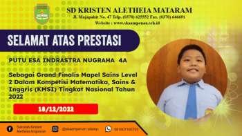 Kompetisi Matematika, Sains & Inggris (KMSI) Tingkat Nasional Tahun 2022