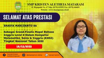 Kompetisi Matematika, Sains & Inggris (KMSI) Tingkat Nasional Tahun 2022