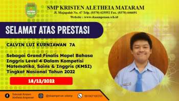 Kompetisi Matematika, Sains & Inggris (KMSI) Tingkat Nasional Tahun 2022