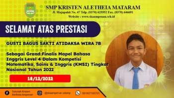 Kompetisi Matematika, Sains & Inggris (KMSI) Tingkat Nasional Tahun 2022