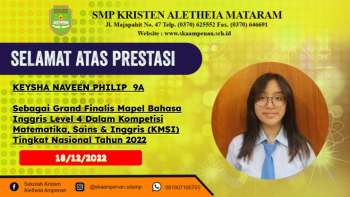 Kompetisi Matematika, Sains & Inggris (KMSI) Tingkat Nasional Tahun 2022
