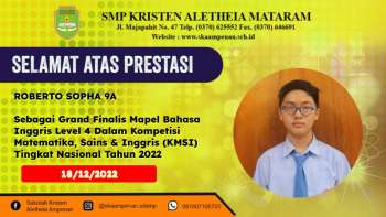 Kompetisi Matematika, Sains & Inggris (KMSI) Tingkat Nasional Tahun 2022